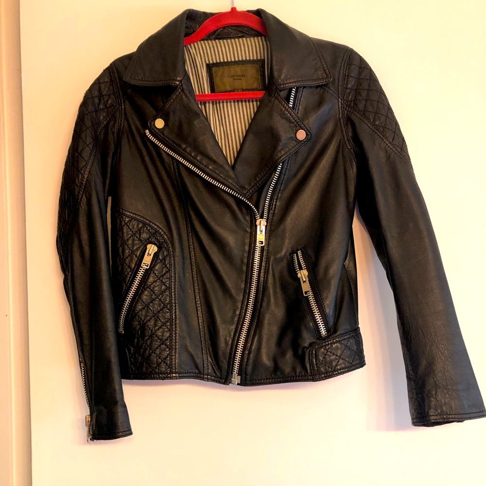 Faux leather jacket